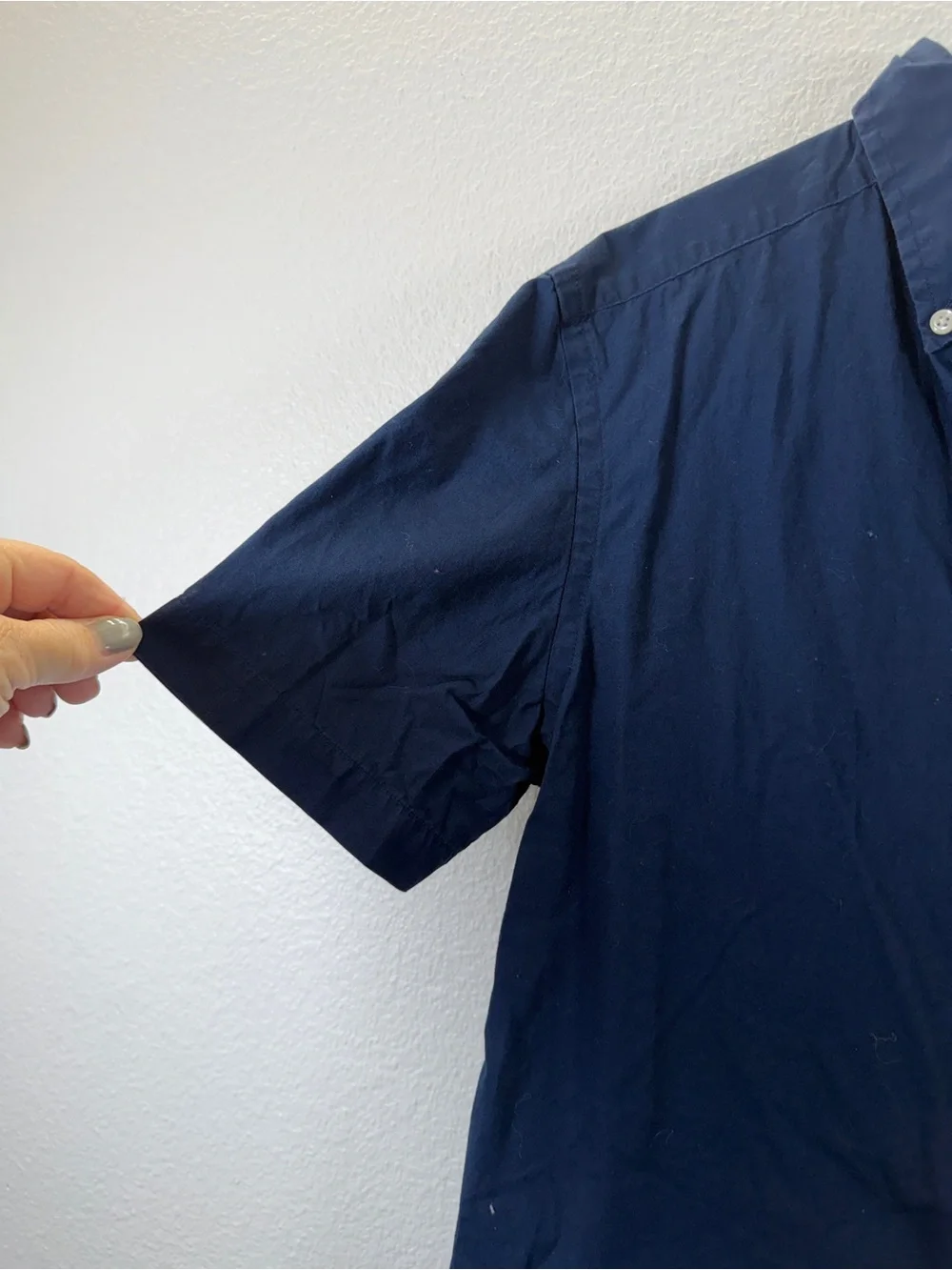 Ralph Lauren Navy Short-Sleeve Button-Down Shirt